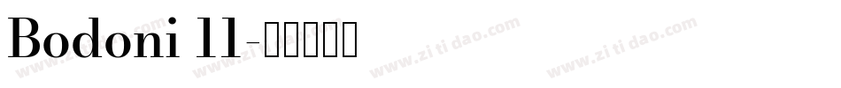 Bodoni 11字体转换